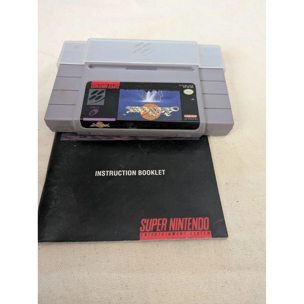 ActRaiser Super Nintendo SNES Game Cartridge with Manual‎ Enix SNS-AR-USA